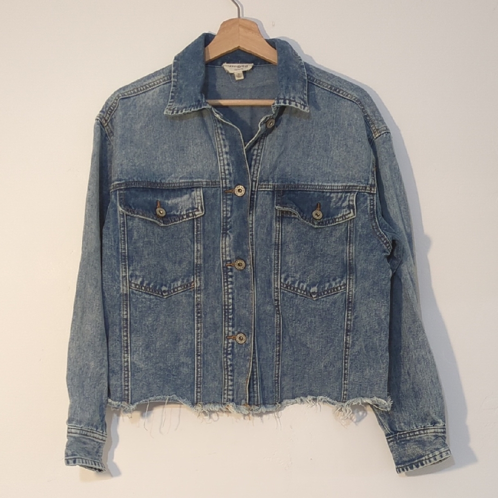 Umgee Distressed Blue Denim Jacket